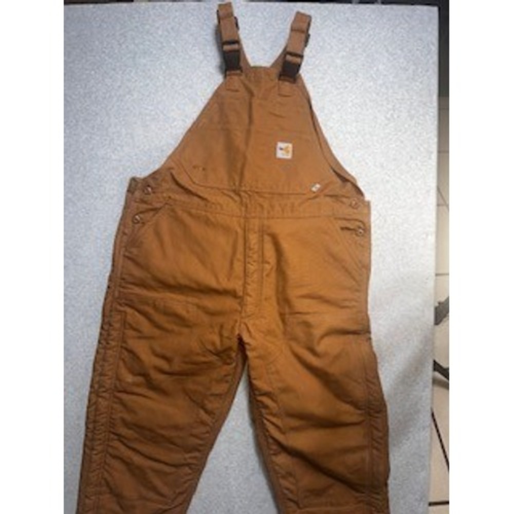 Carhartt FR Flame Resistant Duck Bib Overalls Brown 101626-211 Mens 42x30